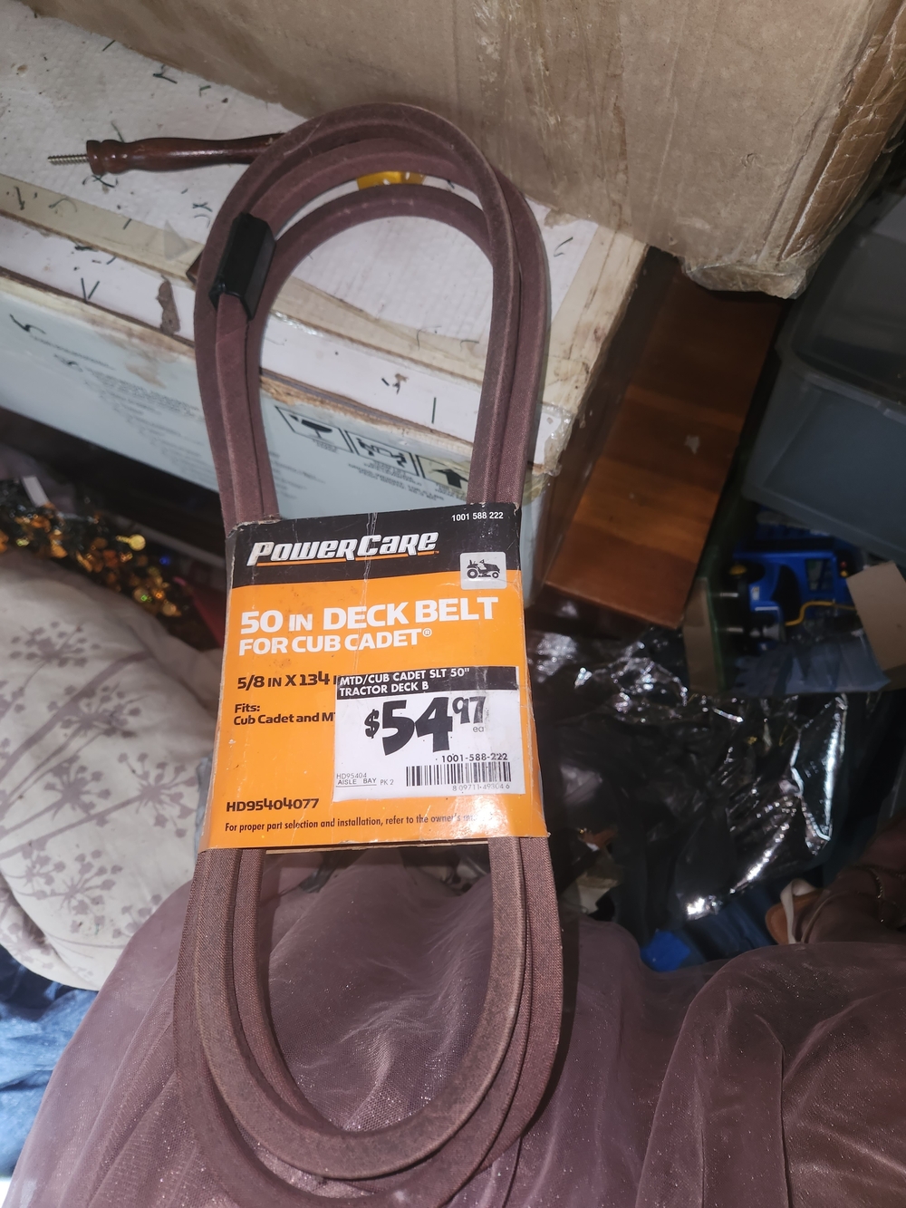 Cub Cadet 50 in Deck Belt for Cub Cadet - Brown